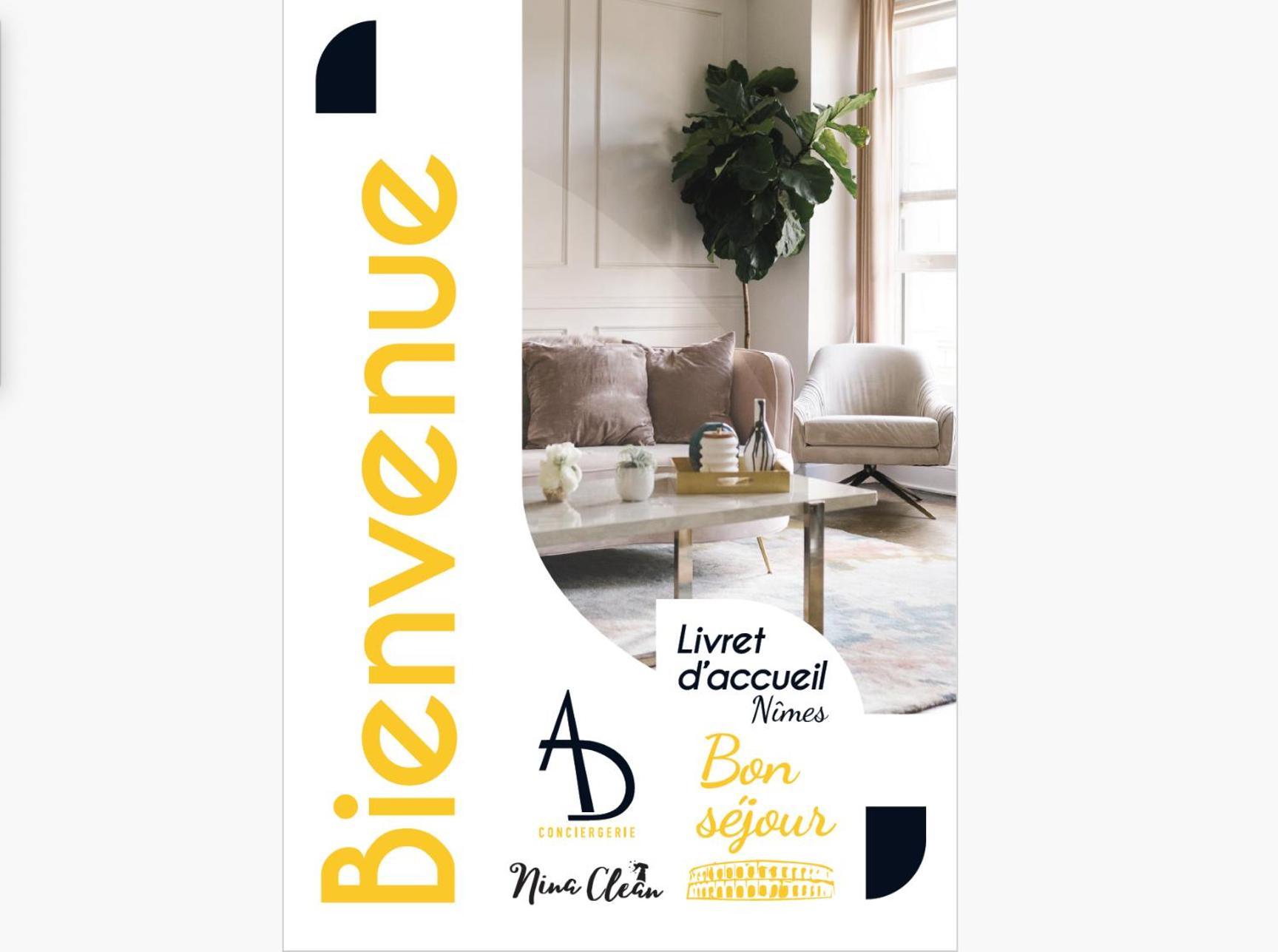 ニームRoche Blanche - Terrasse Et Parkingアパートメント エクステリア 写真